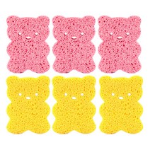 쁘띠마망 유아 목욕스펀지 2종 세트, 옐로우   핑크, 3세트