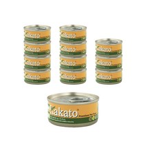 카카토 전연령용 컴플리멘타리 프리미엄 고양이 주식캔 연어 & 참치, 70g, 12개, 생선