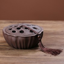 연꽃 연밥 모기향 인센스홀더, 02 갈색
