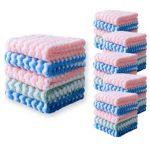 생활체크인 극세사 줄무늬 벨벳 요술행주, 30개