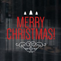 크리스마스 레터링 데코 스티커, 16