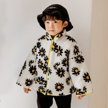 아동용 몽글몽글 덤블뽀글이 데이지나염 양털점퍼