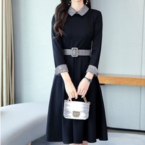 어썸풀 리튼 배색 원피스