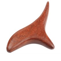 리헬 지압 마사지 괄사 나무배 15cm, 브라운, 1개