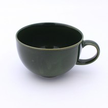 달소금 도자기 빅 라떼잔, 딥그린, 1개