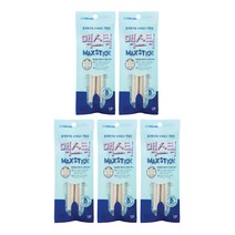 포켄스 강아지 중대형견용 오래씹는 맥스틱 덴탈껌 60g, 5개, 우유맛