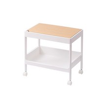 21세기트랜드 선반형 수납 트롤리 2단, 화이트
