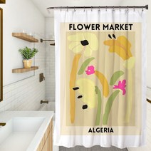 플라워마켓 샤워커튼 TYPE16 90 x 180 cm, 1개, 멀티(혼합)컬러