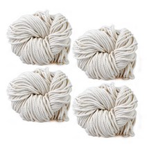 미소털실 뉴트럴 마크라메 실 90합 4mm x 4p, 무지, 90m, 4개