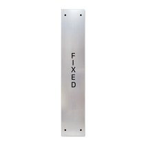 고정문 디자인문패 슬림실버바 실버무광 S, FIXED, 1개
