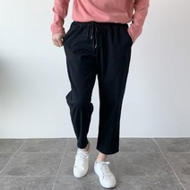 제제 남성용 밴딩 9부 일자 바지