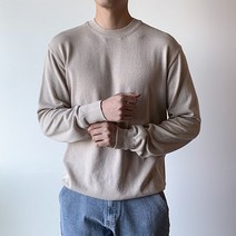 제제 남성용 린넨 라운드 긴팔 S/S 니트
