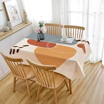 페어링 북유럽풍 모란디컬러 린넨 식탁보, ZB307, 6인용(140 x 230 cm)