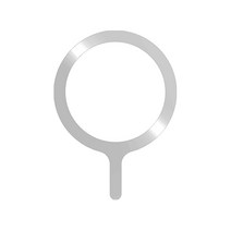 SKY 웰 맥세이프 호환 스마트폰 플레이트 자석 스티커 메탈 링 5p, 실버, 1개