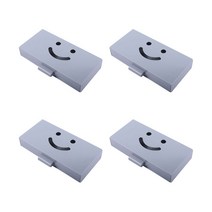 앤티스 언더데스크 스마일 접착식 서랍 정리함 4p, 그레이