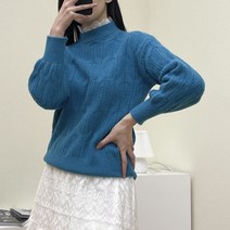 여성용 2430레이스프릴넥 벌룬니트 MGCKTS285