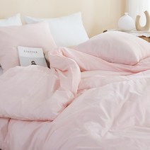 지베딩 순면 60수 아사 이불커버, 퓨어 핑크