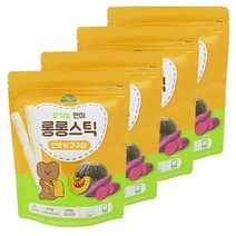 유기농 현미 롱롱스틱 30g, 4개, 단호박고구마