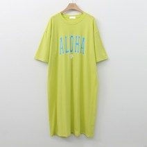 여성용 아로하 이지룩 반팔 원피스