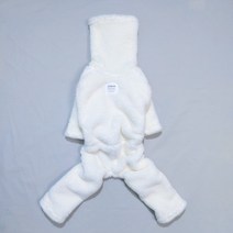 도기스타 이탈리안그레이하운드 휘핏 베들리언테리어 두툼 후리스 올인원, 크림