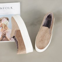 데이프릴 여성용 탠프 털 슬립온