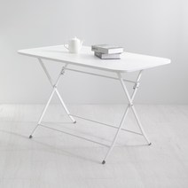 위드퍼니처 피파 야외 철재 간이 사각 접이식 테이블 1100 x 700mm, 화이트
