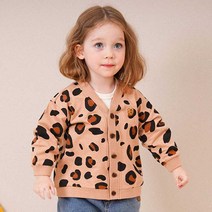몰리멜리 아동용 뉴엣지 호피 가디건