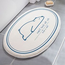 알럽홈 미끄럼방지 애니멀 두꺼운 쿠션 발매트, 곰