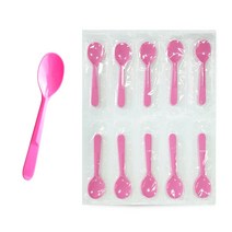 생활을그리다 12cm 개별포장 핑크 미니스푼, 1개, 150개입
