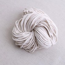 3mm 파이핑 마크라메끈, 내추럴, 9000cm, 1개