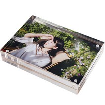 자석 미니 액자 가족 사진 차량용 결혼 투명 포토