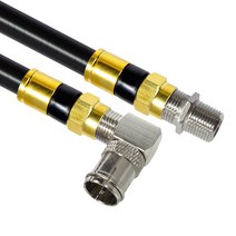 마하링크 골드 고급형 RF 안테나 5C 꺾임 연장 동축 케이블, MLZ-GRLA070(블랙)