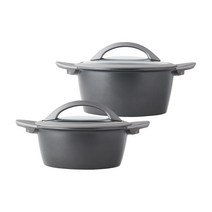 락앤락 브릿지 IH 냄비 3번 세트 2개 HPI2028S2, 20cm + 24cm, 그레이