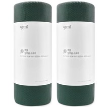 예밀 뜯어쓰는 일회용 수세미 롤형 60p, 그린, 2개