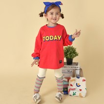 초코몽 아동용 모이데이 라운드 긴팔 티셔츠 + 레깅스 세트