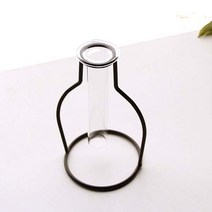 블랙 프레임 라인 유리 화병