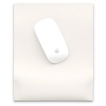 소이믹스 높이조절 손목보호 가죽 마우스패드 SOL7WG, 아이보리, 1개