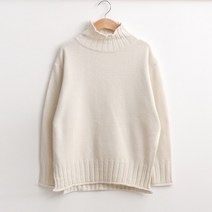 럽스 여성용 포리 터틀넥 니트