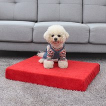 레드퍼피 강아지용 코지 슬립 베드, 레드
