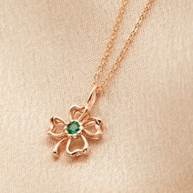 골드리아 여성용 14k 그린플라 일체형목걸이 + 쇼핑백