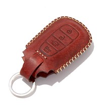 호즈 베뉴 / 그랜저IG / 코나 / I30PD / 뉴벨로스터N / 뉴싼타페TM 스마트 키케이스 버튼형, 실버(고리), 버건디(케이스), H05