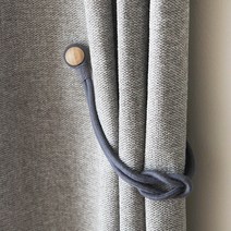 버튼 마그네틱 커튼 타이백, 다크그레이, 1개