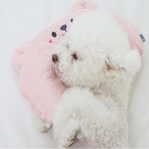 리토가토 반려동물 인견 아이스 반달 베개, 핑크