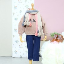 아동용 언발 뒷포켓 데님팬츠