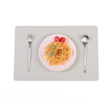 솔리드룸 피혁 방수 테이블매트 2p, 그레이, 45 x 30 cm