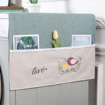 페어링 전자레인지 세탁기 냉장고 린넨 더스트 커버 싱글 냉장고용, 버드