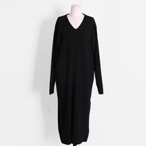 비나인 여성용 브린그 브이라인 니트 원피스