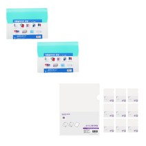 에코청운 자동슬라이드 화일 A4 2p + 칼라칩 L홀더 10p, 녹색(자동슬라이드 화일), 투명(칼라칩 L홀더), 1세트