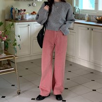 여성용 파이콜 속기모 세미와이드 코튼 팬츠 cppt11224k2b