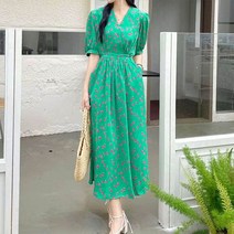 앤드스타일 여성용 로질리 랩 롱 원피스 260770